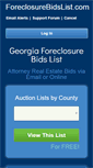 Mobile Screenshot of foreclosurebidslist.com