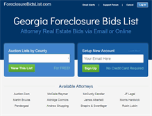 Tablet Screenshot of foreclosurebidslist.com